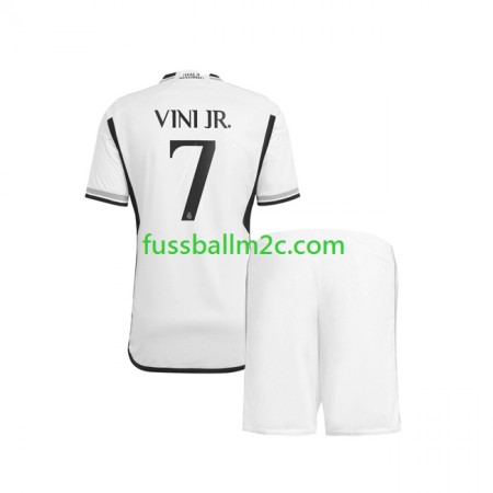Fußballtrikots Real Madrid Vinicius Junior 7 Kinder Heim Trikotsatz 2023-2024